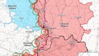 Карта бойових дій на 17 січня 2025 року в Луганській області