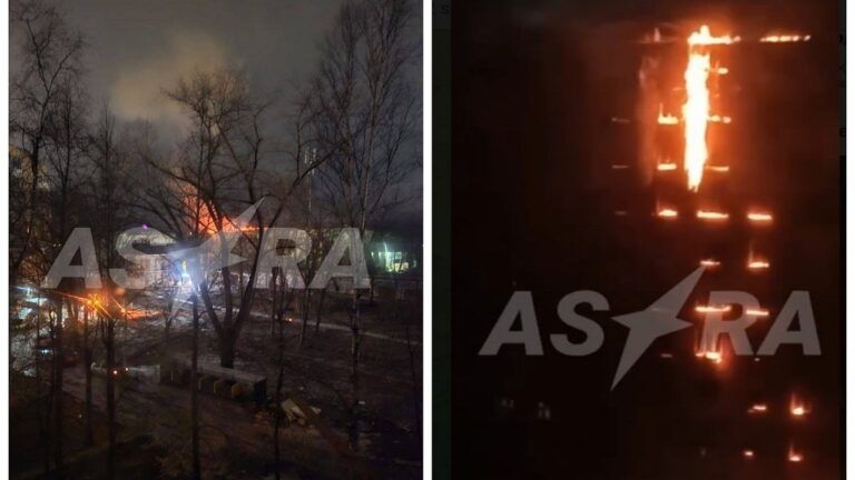 Атака дронов на Смоленск 21 января 2025: горит Смоленский авиазавод