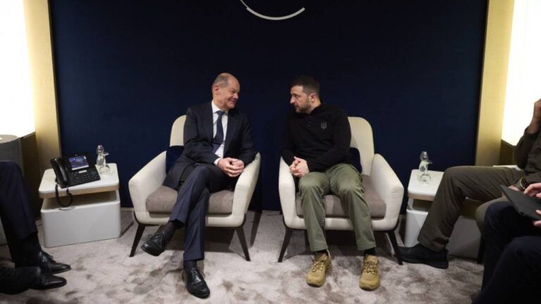 Зеленський, Шольц у Давосі 21 січня