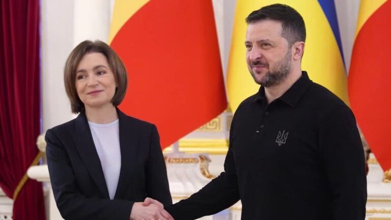 Мая Санду та Володимир Зеленський