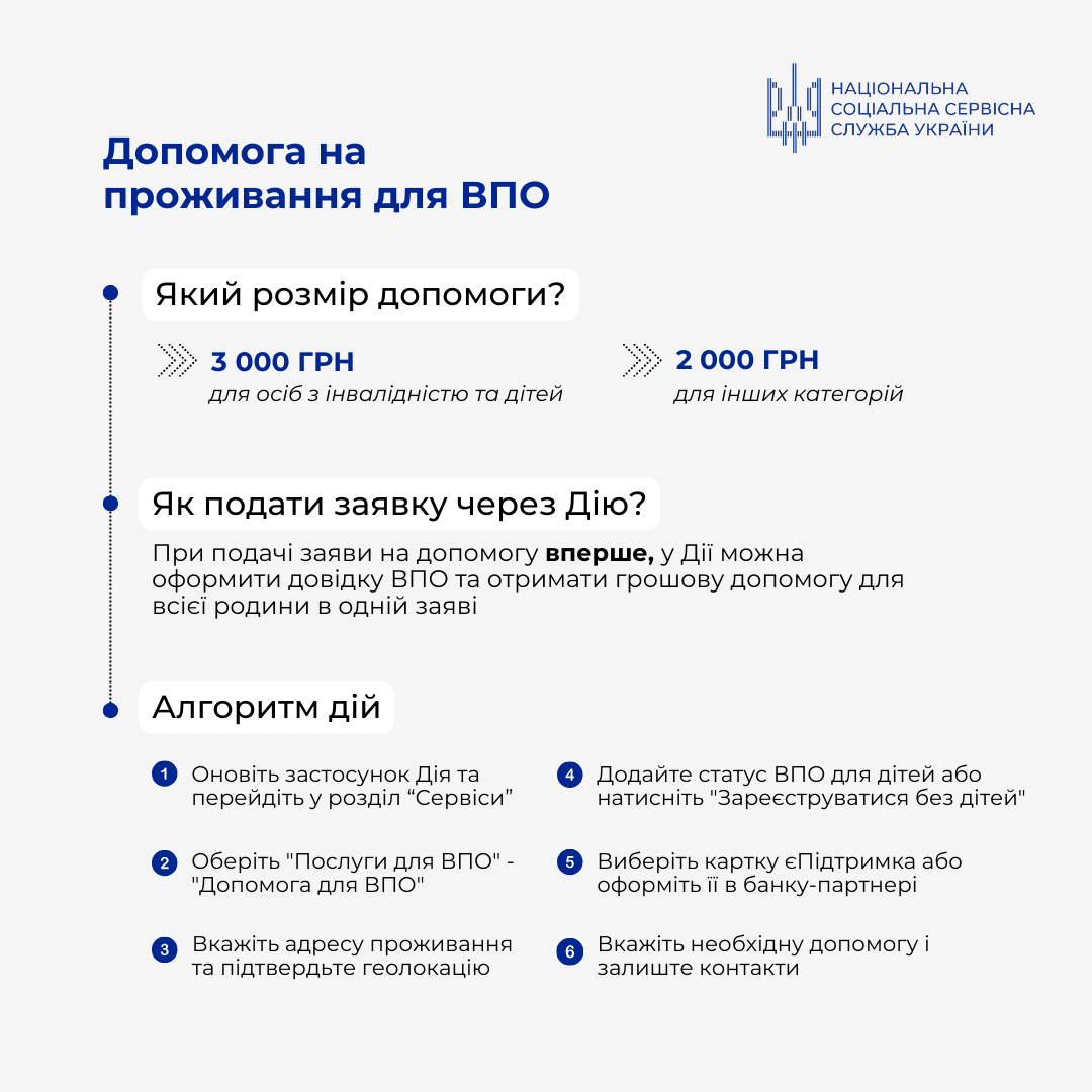 Виплати ВПО з 1 лютого 2025 року: що потрібно знати Фото 1 Виплати ВПО