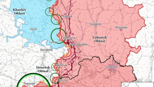 Карта бойових дій на 9 лютого 2025