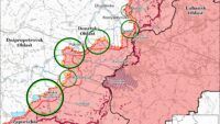 Карта бойових дій на 22 лютого