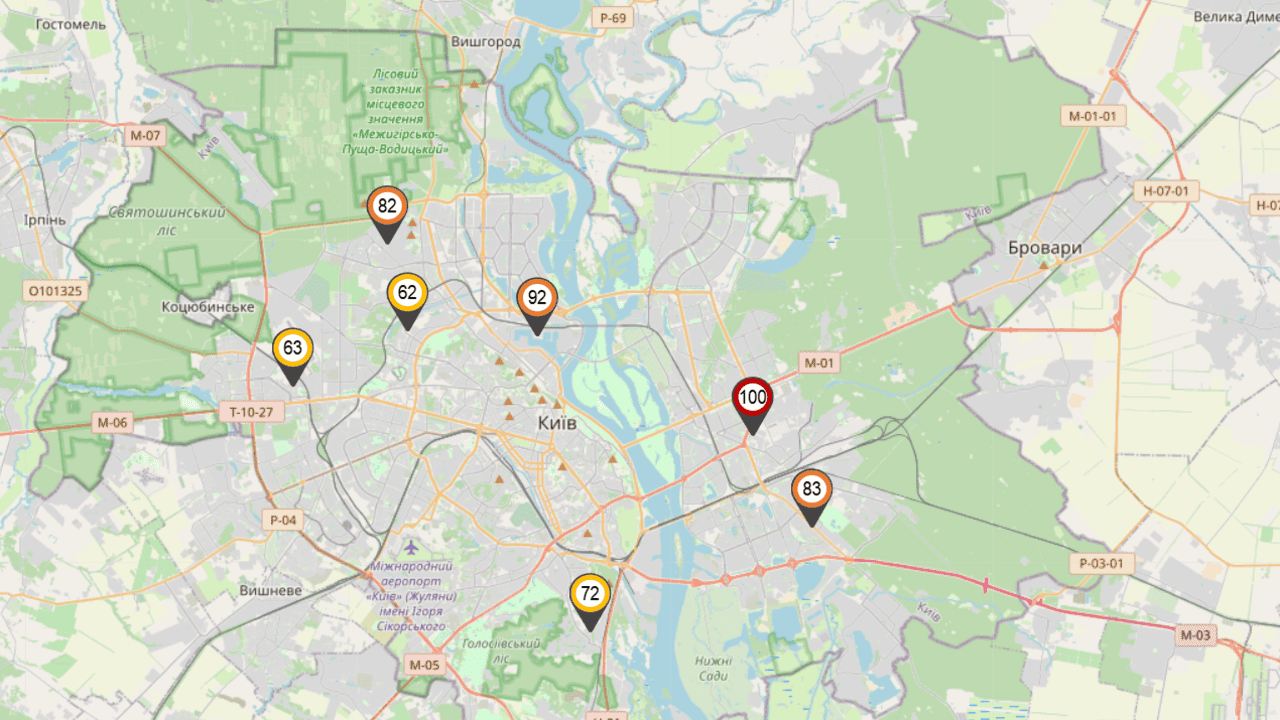 У Києві нормалізувалася якість повітря після погіршення зранку – КМДА Фото 1 Стан повітря Київ