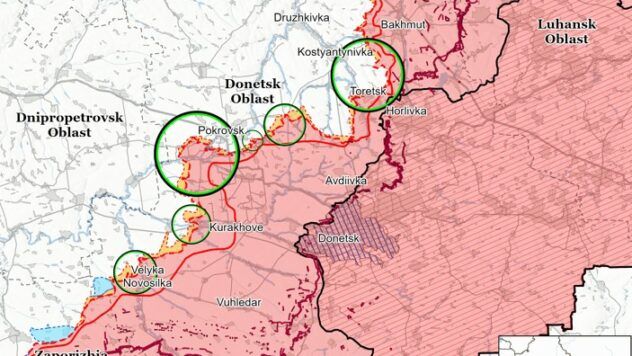 Карта бойових дій на 22 лютого 2025 Карта бойових дій на 22 лютого 2025