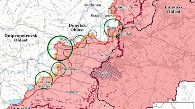 Карта бойових дій на 26 лютого 2025