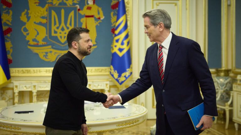 Скотт Бессент і Володимир Зеленський
