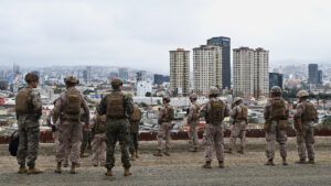 військові США на кордоні з Мексикою