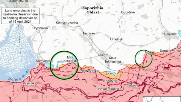 Карта бойових дій в Україні на 8 березня 2025