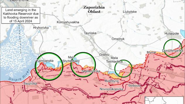 Карта бойових дій на 15 березня 2025