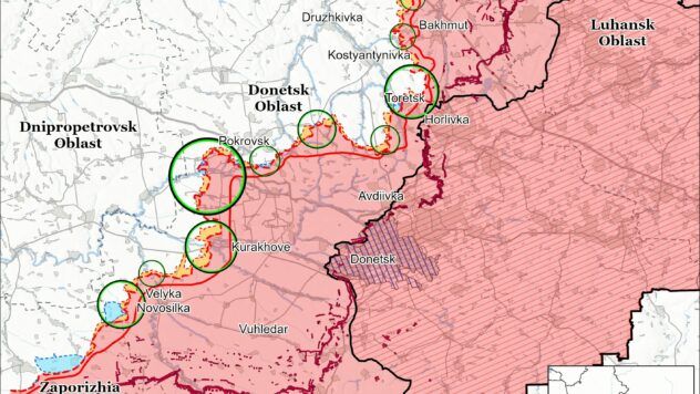 Карта бойових дій 25 березня