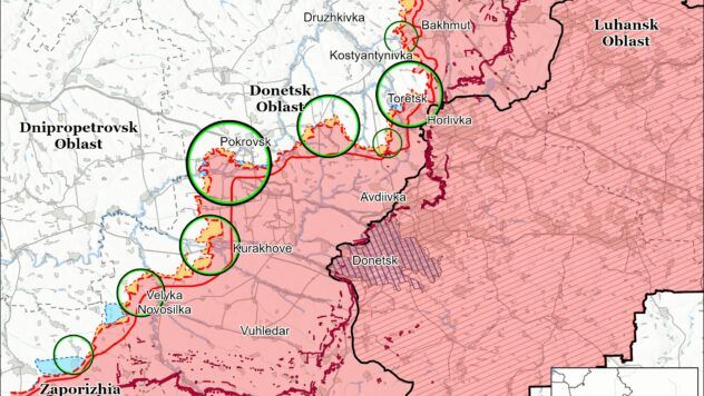 карта боїв на 28 березня