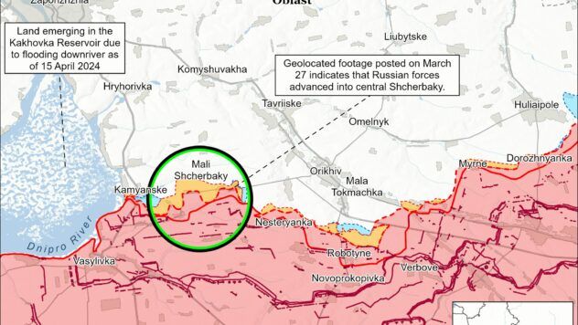 карта боїв на 28 березня