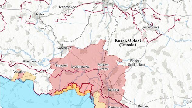 Карта бойових дій на 31 березня 2025