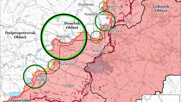 Карта бойових дій на 31 березня 2025