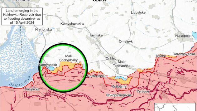 Карта бойових дій на 31 березня 2025
