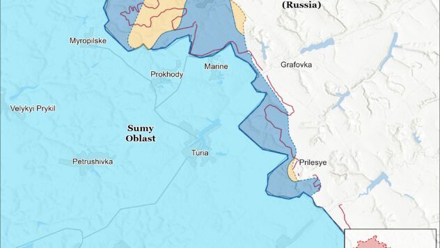 Карта бойових дій на 1 квітня 2025
