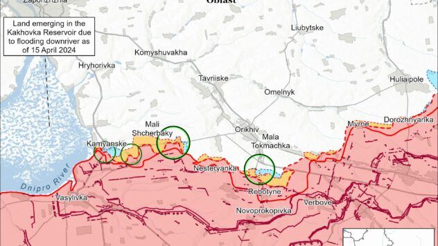 Карта бойових дій на 1 квітня 2025