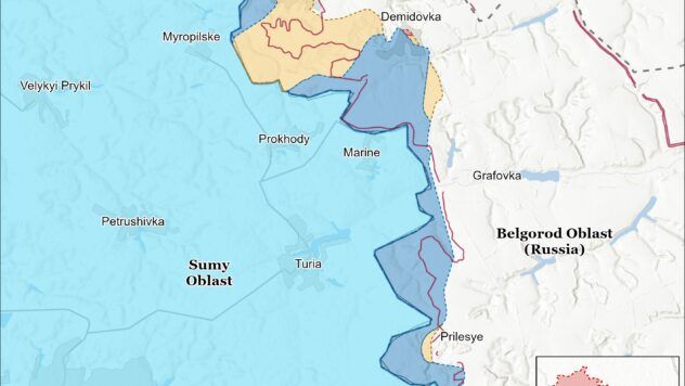 Карта бойових дій на 5 квітня 2025 Карта бойових дій на 5 квітня 2025