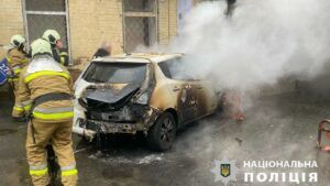 в Києві палало авто