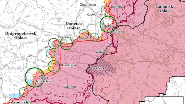 Карта бойових дій на 11 квітня 2025