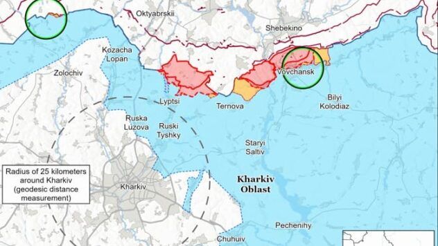 Карта бойових дій на 13 квітня 2025