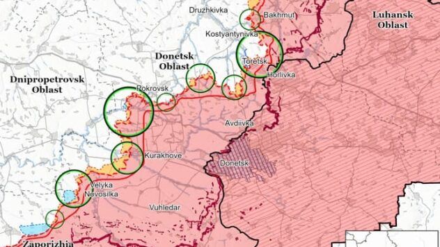 Карта бойових дій на 14 квітня 2025