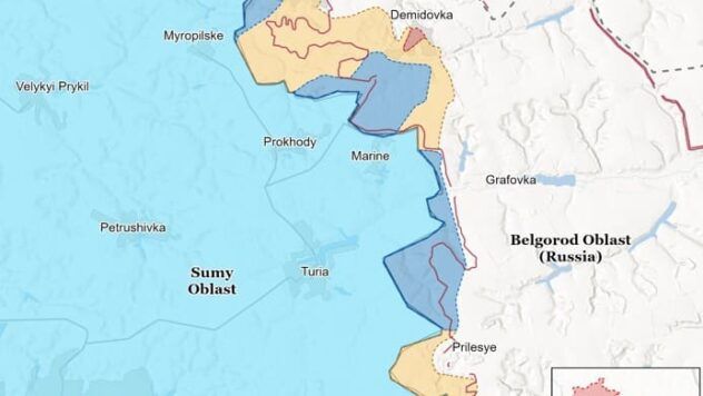 Карта бойових дій на 14 квітня 2025