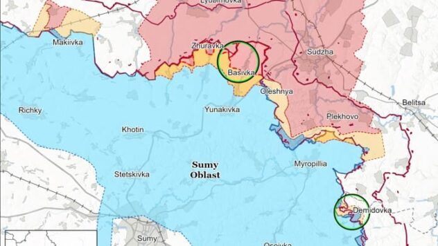 Карта бойових дій на 16 квітня 2025
