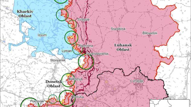 Карта бойових дій на 18 квітня 2025