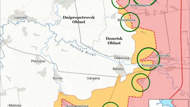 Карта бойових дій на 18 квітня 2025