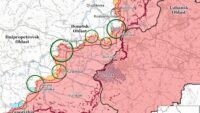 Карта бойових дій на 18 квітня 2025