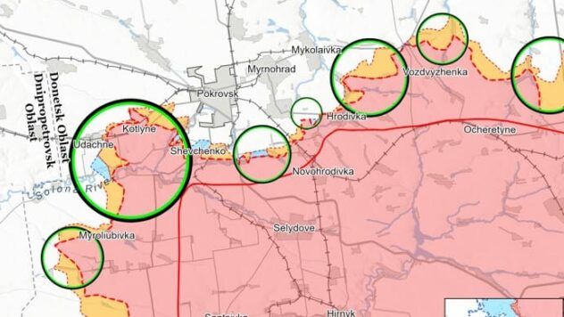 Карта бойових дій на 22 квітня 2025