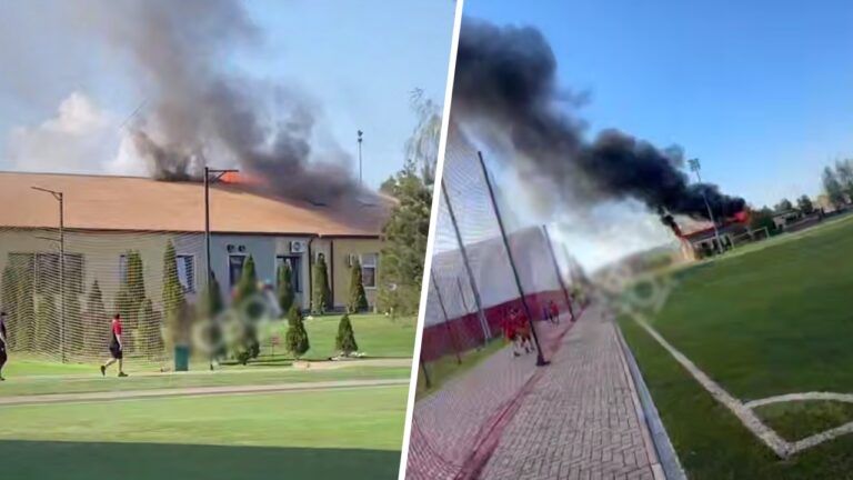 пожежа на тренувальній базі ФК Кривбас