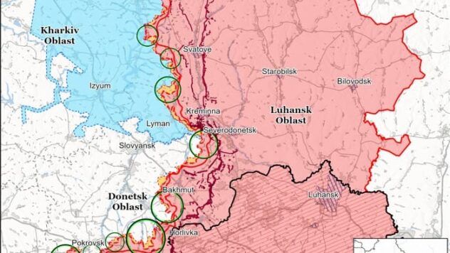 Карта бойових дій на 24 квітня 2025 Карта бойових дій на 24 квітня 2025