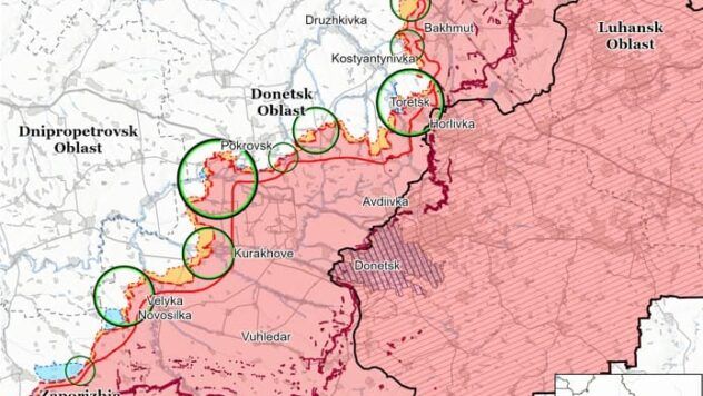 Карта бойових дій на 28 квітня 2025