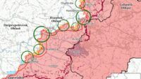 карта боїв на 1 травня