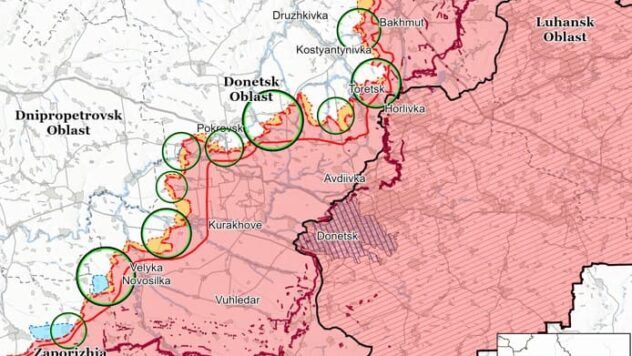 Карта бойових дій на 5 травня 2025