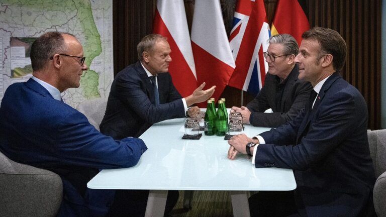 До Києва прибули Мерц, Макрон, Стармер і Туск