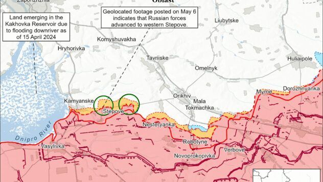 карта боїв на 10 травня