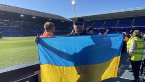 Андрій Тодос з прапором