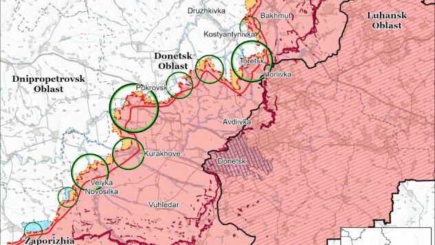 Карта бойових дій на 22 травня 2025