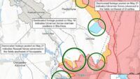 Карта бойових дій на 22 травня 2025
