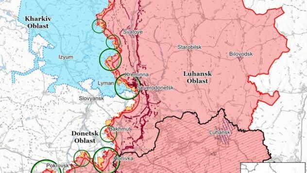 Карта бойових дій на 22 травня 2025