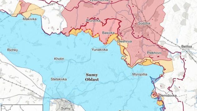 Карта бойових дій на 22 травня 2025