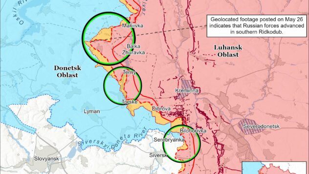 Карта бойових дій на 27 травня 2025