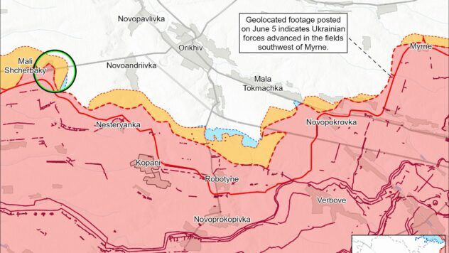 Карта бойових дій на 6 червня 2025