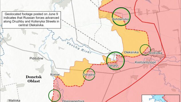 Карта бойових дій на 10 червня 2025
