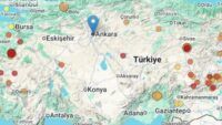 карта землетрусів у Туреччині