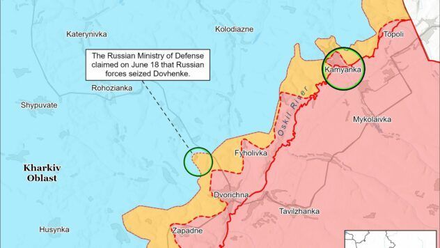 Карта бойових дій на 19 червня 2025 Карта бойових дій на 19 червня 2025